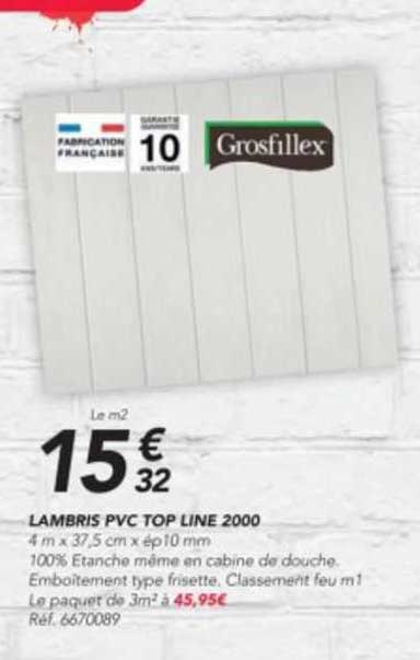 lambris pvc top line 2000