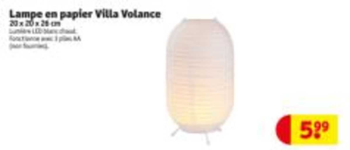 lampe en papier villa volance