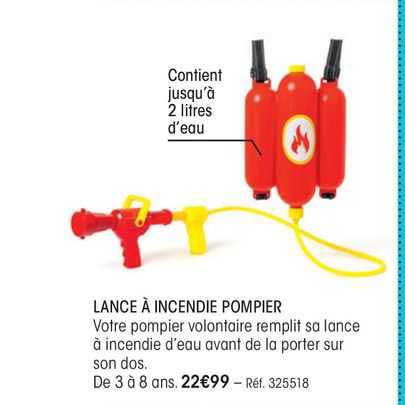 lance à incendie pompier
