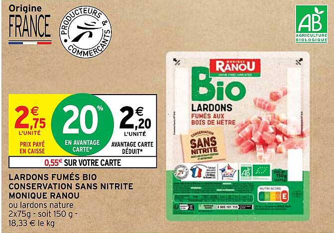 lardons fumés bio conservation sans nitrite monique ranou