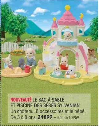 le bac à sable et piscine des bébés sylvanian