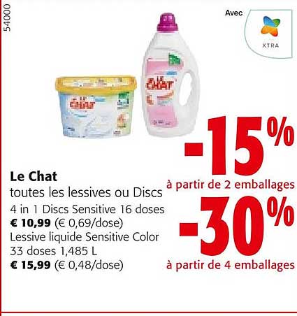 le chat toutes les lessives ou discs