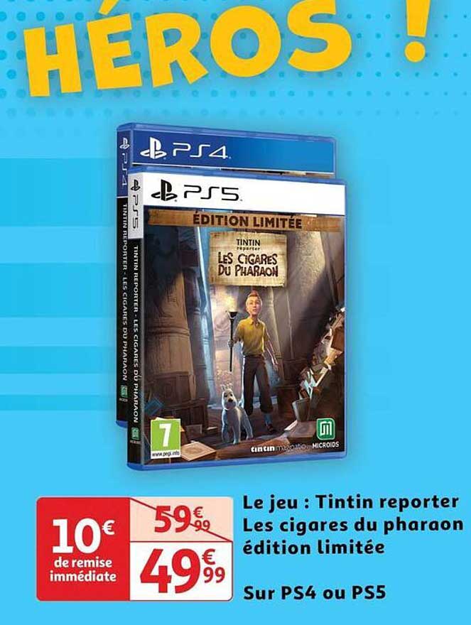le jeu : tintin reporter les cigares du pharaon édition limitée