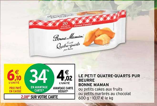 le petit quatre-quarts pur beurre bonne maman
