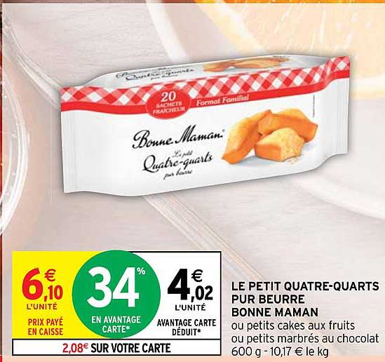 le petit quatre-quarts pur beurre bonne maman