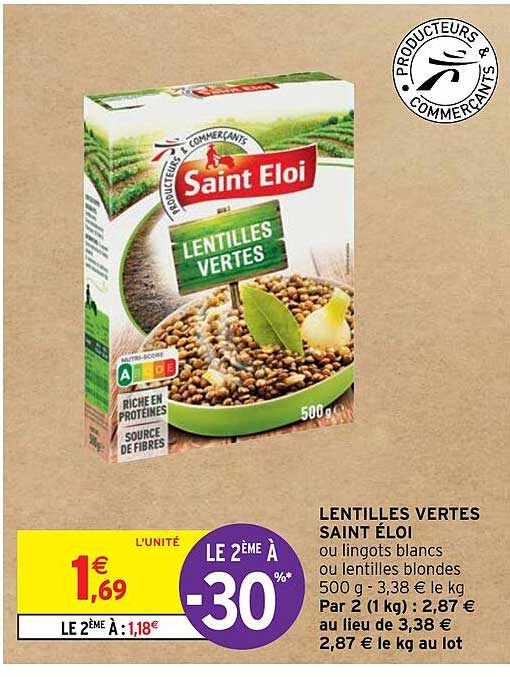 lentilles vertes saint éloi