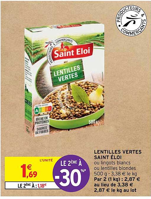 Lentilles Vertes Saint éloi
