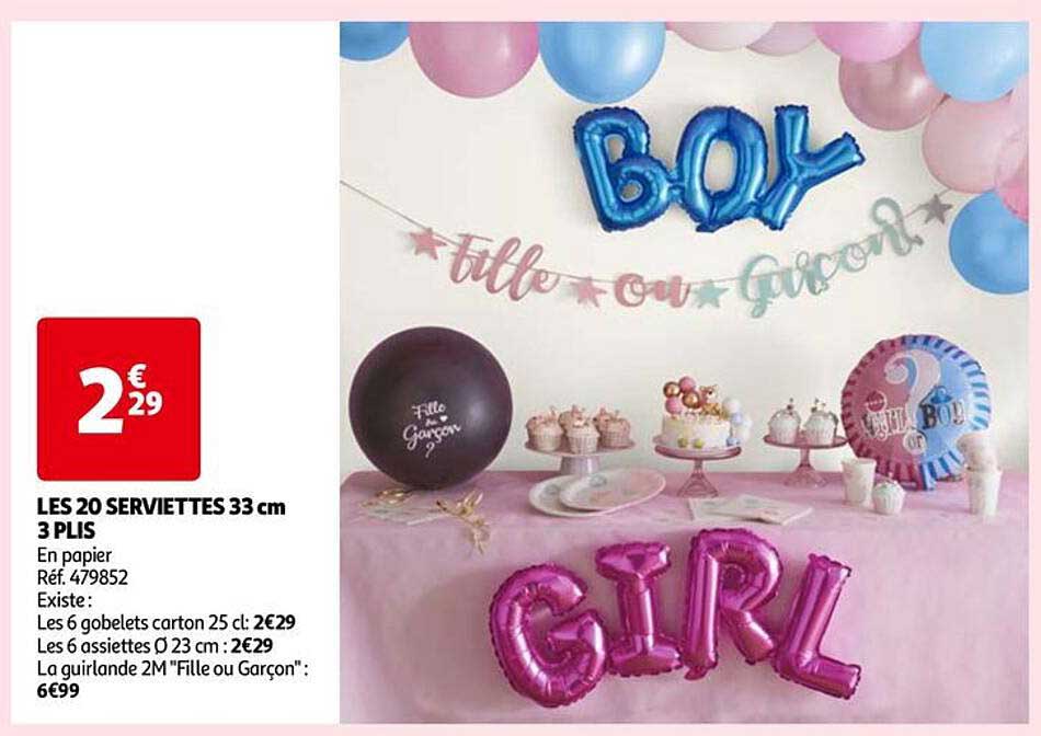 les 20 serviettes 33 cm 3 plis