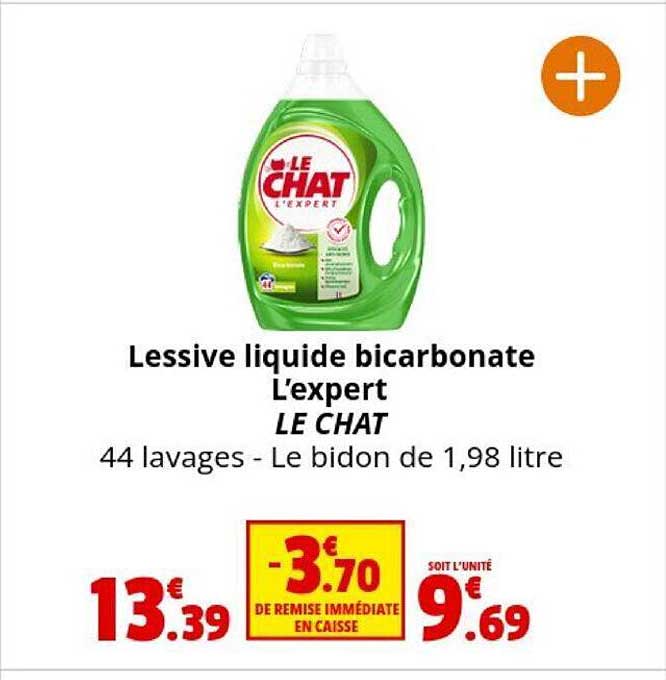 Lessive Liquide Bicarbonate L'expert Le Chat
