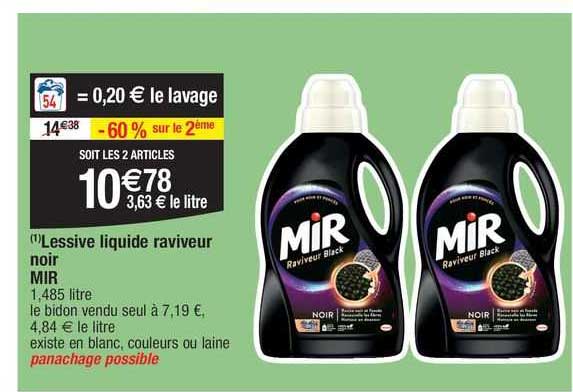 lessive liquide raviveur noir mir