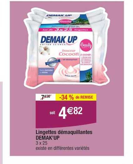 Lingettes Démaquillantes Demak'up