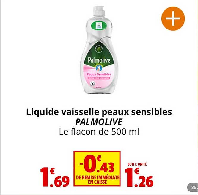 liquide vaisselle peaux sensibles palmolive