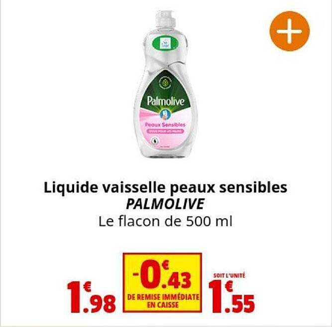 liquide vaisselle peaux sensibles palmolive
