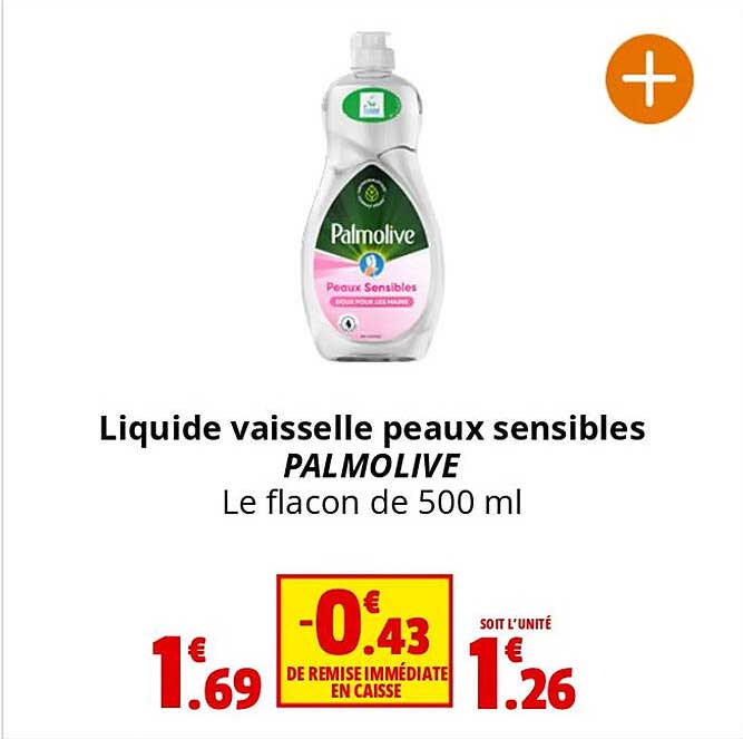 liquide vaisselle peaux sensibles palmolive