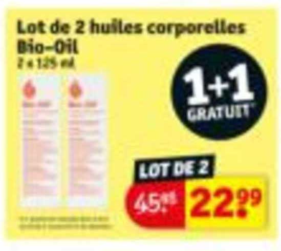 lot de 2 huiles corporelles bio-oil