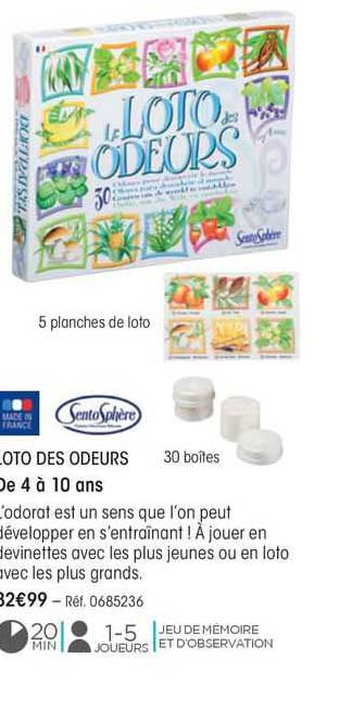 loto des odeurs sentosphère