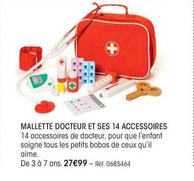 mallette docteur et ses 14 accessoires