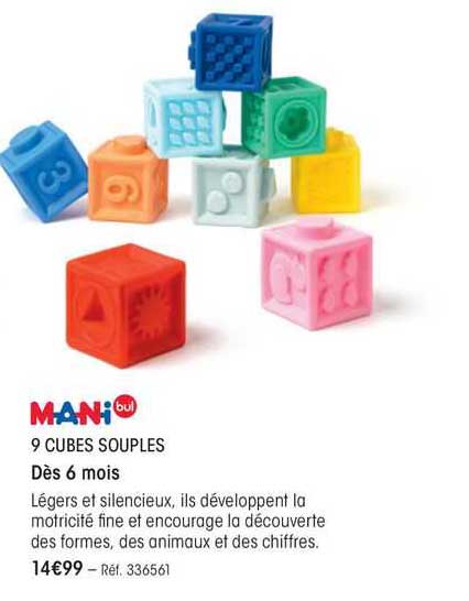 mani bul 9 cubes souples