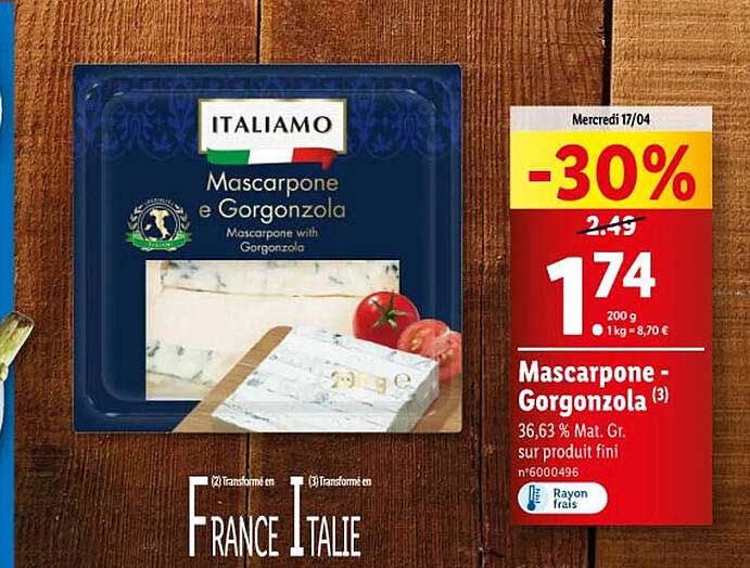 Mascarpone - Gorgonzola Italiamo