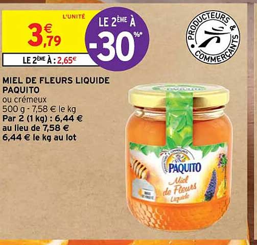 Miel De Fleurs Liquide Paquito