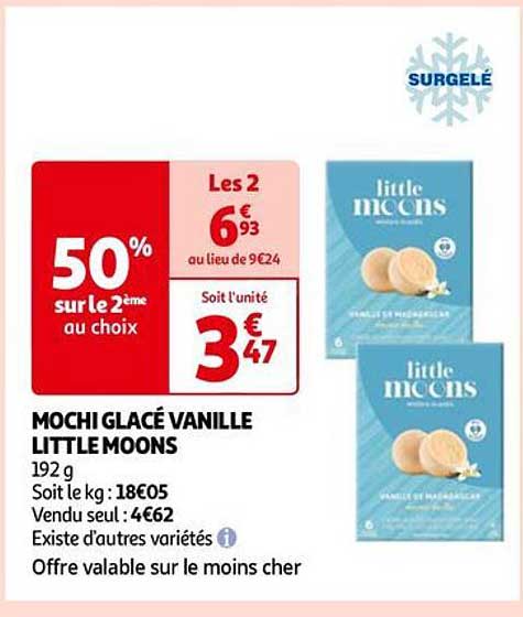 mochi glacé vanille litlle moons