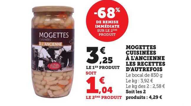 mogettes cuisinées à l'ancienne les recettes d'autrefois