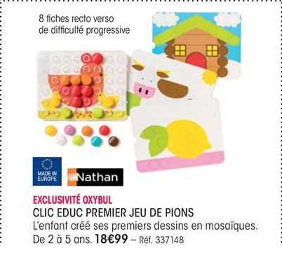 nathan clic educ premier jeu de pions