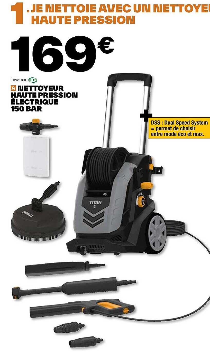 Nettoyeur Haute Pression électrique 150 Bar