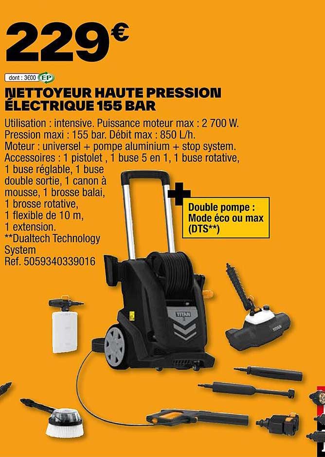 Nettoyeur Haute Pression électrique 155 Bar