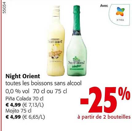 night orient toutes les boissons sans alcool