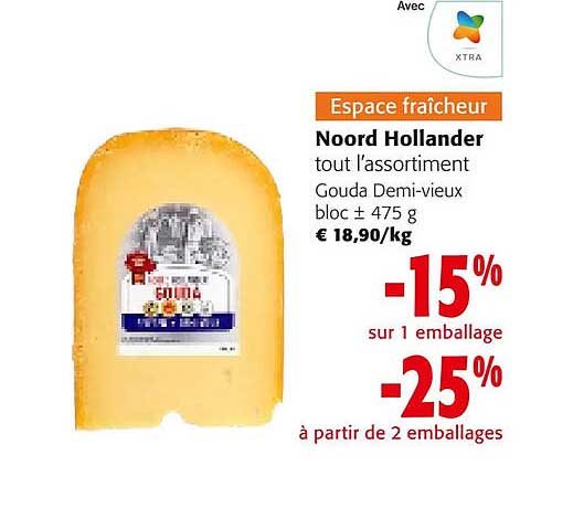 noord hollander tout l'assortiment gouda demi-vieux