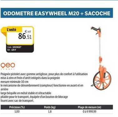 odomètre easywheel m20 + sacoche