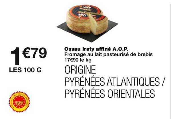 ossau iraty affiné a.o.p.