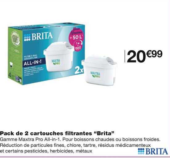 Pack De 2 Cartouches Filtrantes "brita"