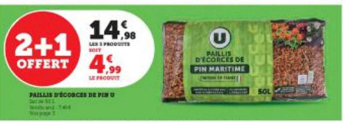 paillis d'écorces de pin u