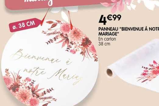 panneau "bienvenue à notre mariage"