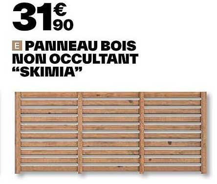 panneau bois non occultant "skimia"