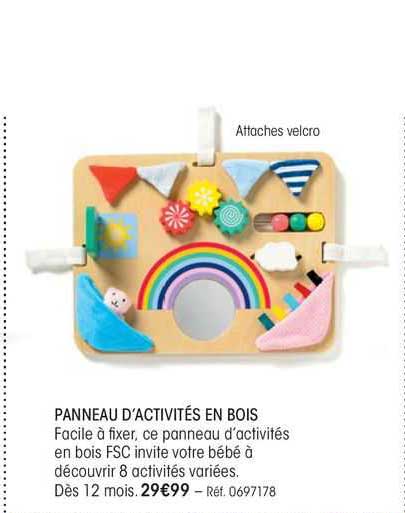 Panneau D'activités En Bois