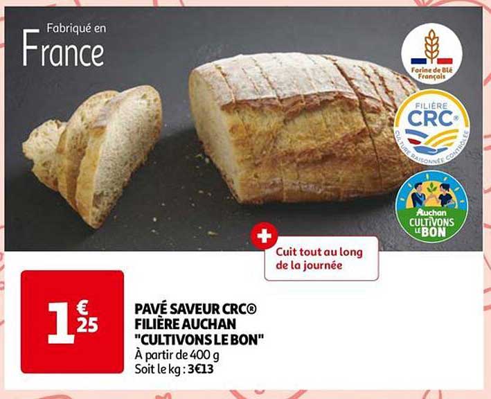 Pavé Saveur Crc Filière Auchan "cultivons Le Bon"