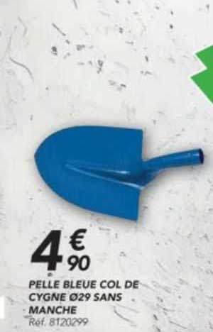 pelle bleue col de cygne ø 29 sans manche