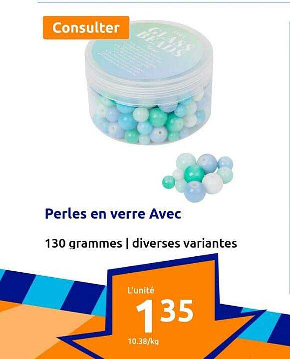 Perles En Verre Avec