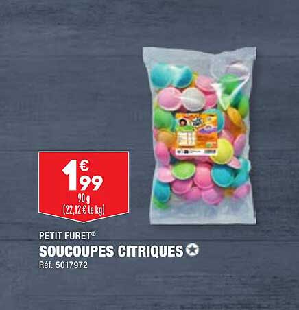 petit furet soucoupe citriques
