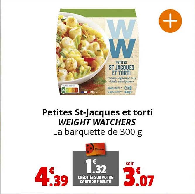 petites st-jacques et torti weight watchers