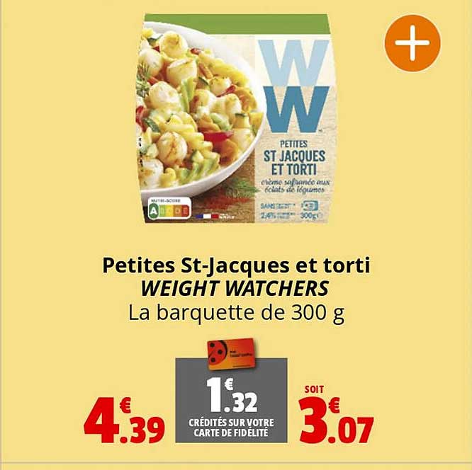 petites st-jacques et torti weight watchers