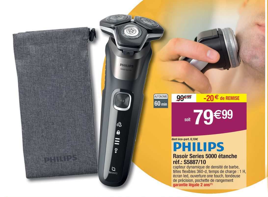 philips rasoir series 5000 étanche
