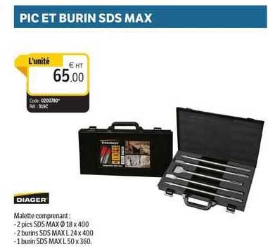 pic et burin sds max biager