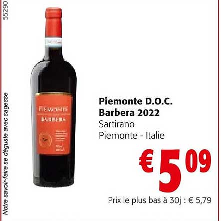 piemonte d.o.c. barbera 2022