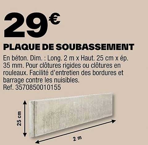 Plaque De Soubassement