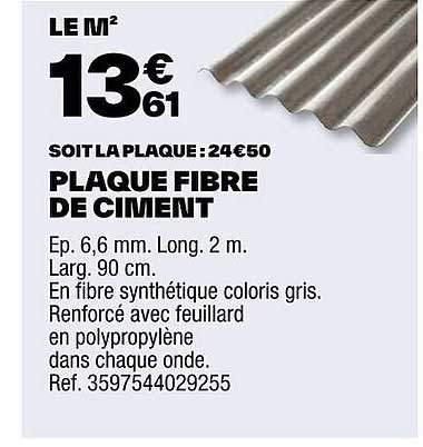 Plaque Fibre De Ciment