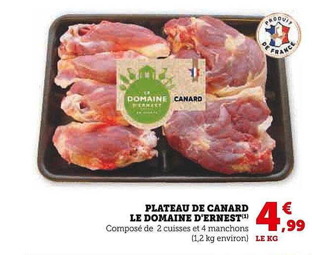 plateau de canard le domaine d'ernest